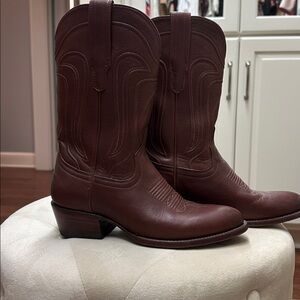 Brown Leather Cowboy Boots
